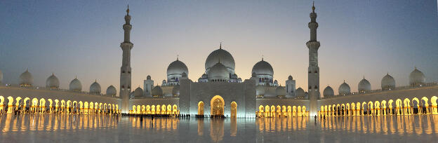 Die Große Moschee in Abu Dhabi