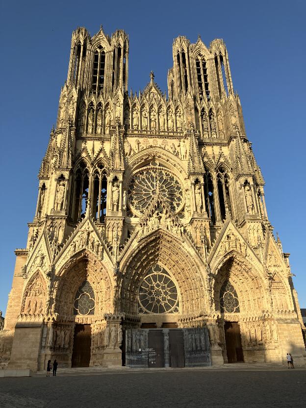Die Kathedrale von Reims.