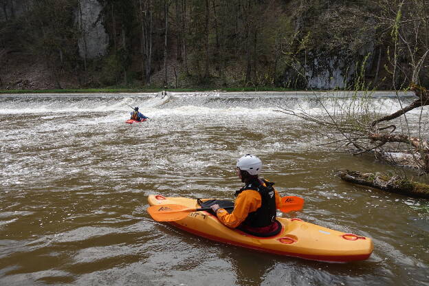 Wehr bei Gutenstein - Unterwasser